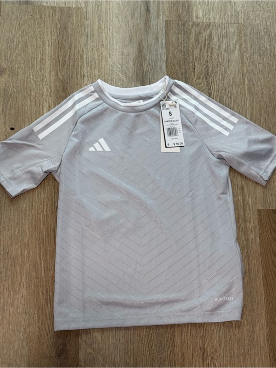 adidas Other - adidas Light Gray Kids Short Sleeve Training Jersey